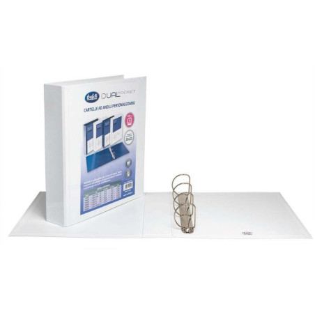 Cartella 4 anelli a D diam 50mm 30x22 Personalizzabile